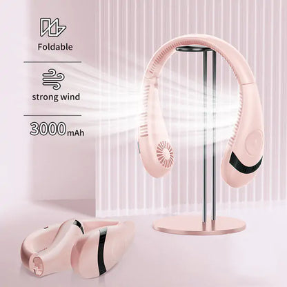 Hanging Neck Foldable Fan