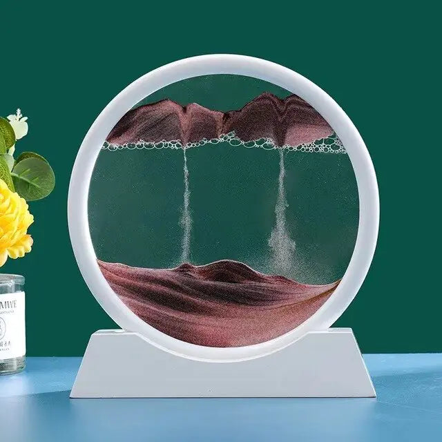 Décor artistique de sable en mouvement 3D