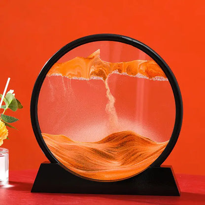 Décor artistique de sable en mouvement 3D