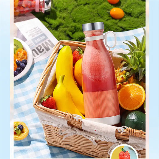 Mélange et jus rechargeables : presse-agrumes de fruits frais en déplacement