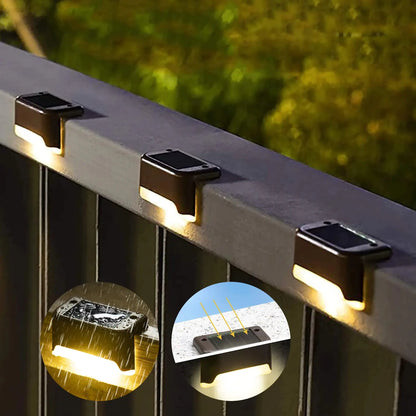 Lumières solaires imperméables pour marches de terrasse