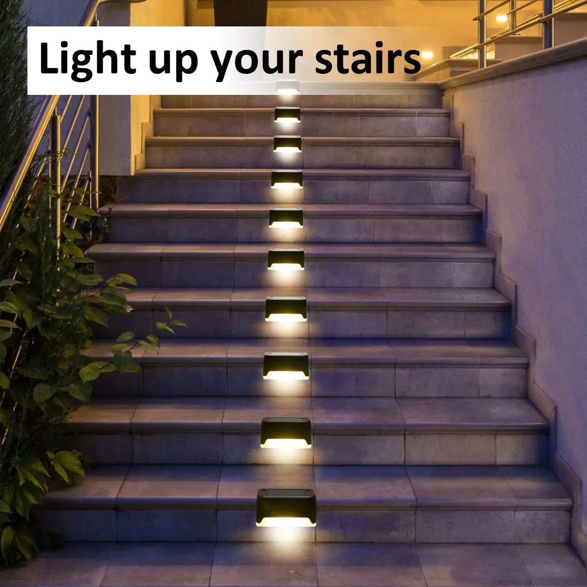 Waterproof Solar Deck Step Lights