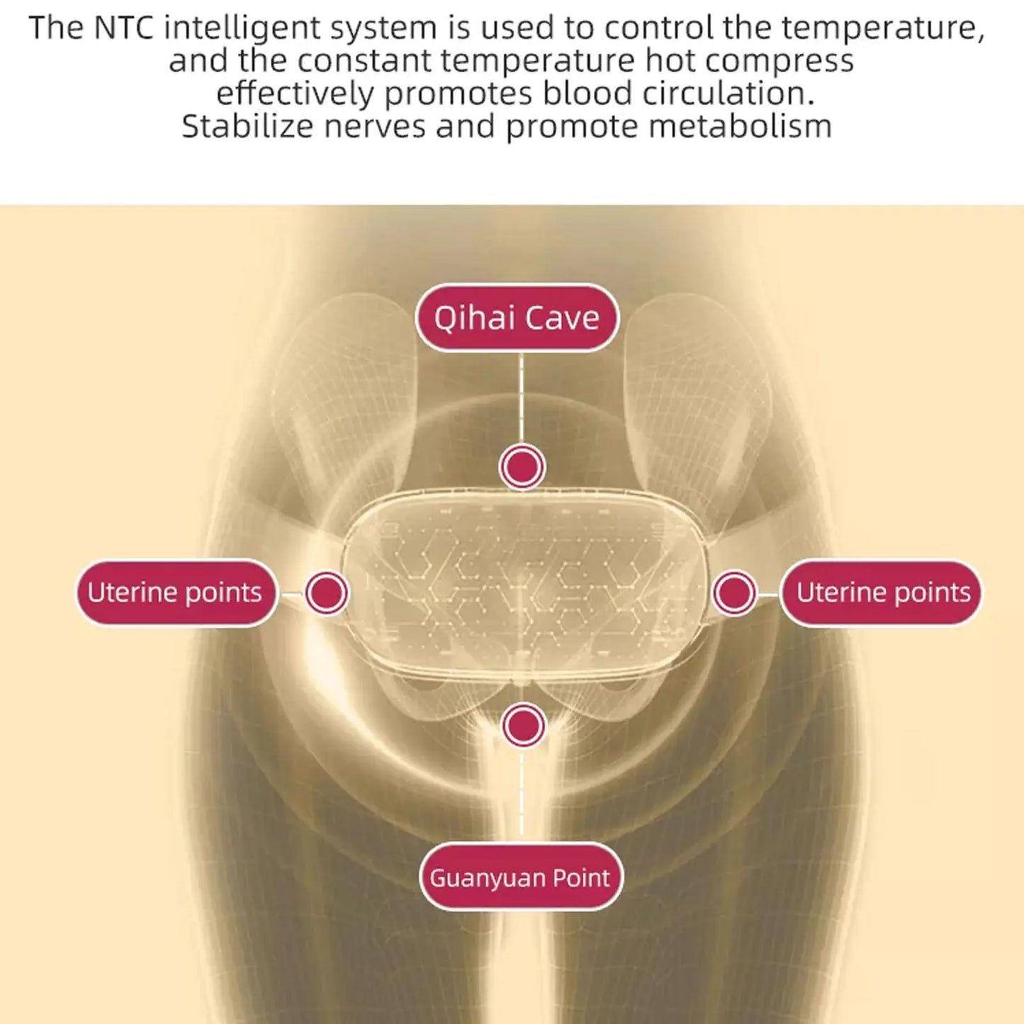 Ceinture chauffante menstruelle intelligente